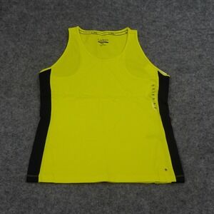 Ralph Lauren Active Tank Top Womens Petite Medium Athleisure Running Yellow J